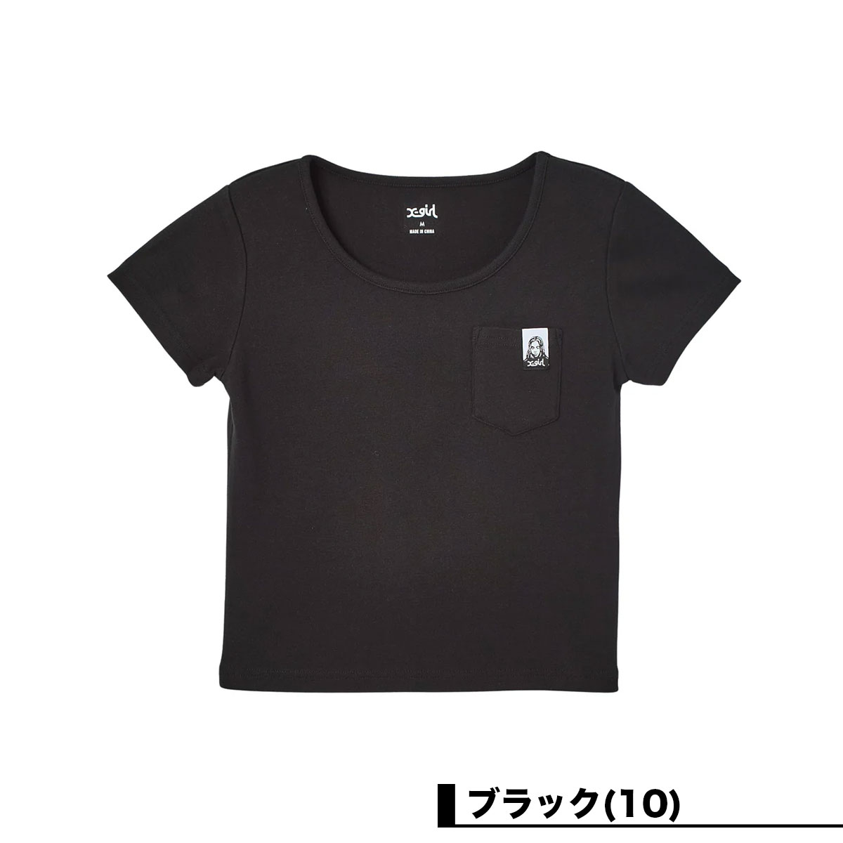 X-GIRL  | FACE LABEL S/S BABY TEE��105262013002��
