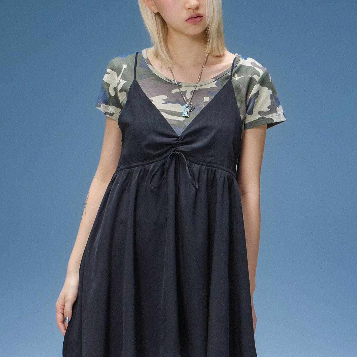 X-GIRL  | FACE LABEL S/S BABY TEE��105262013002��