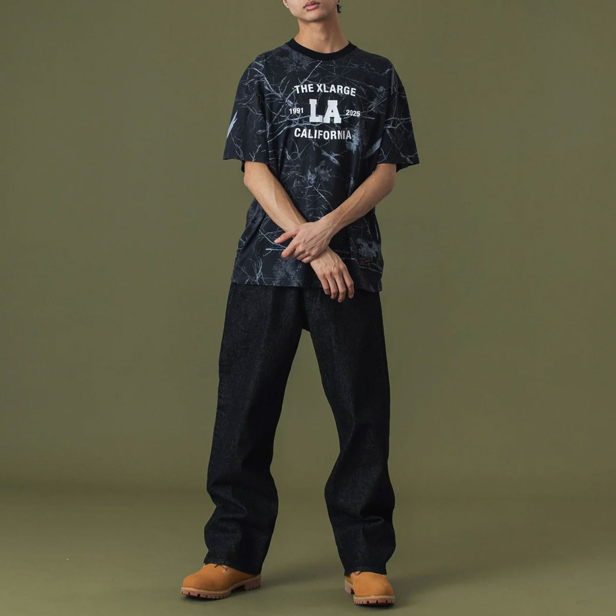 �ڥ��ꥹ�ޥ�������ۥ������ȥ�顼�� ��� ȾµT����� �ȥåץ� ���� �֥�å� L ���ȥ꡼�� �͵��֥��� XLARGE ���� 2025 ���� | TREE CAMO S/S TEE��101253011008��