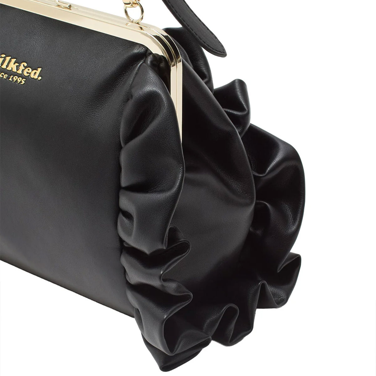 MILKFED.  | KISS LOCK RUFFLE BAG��103261053007��