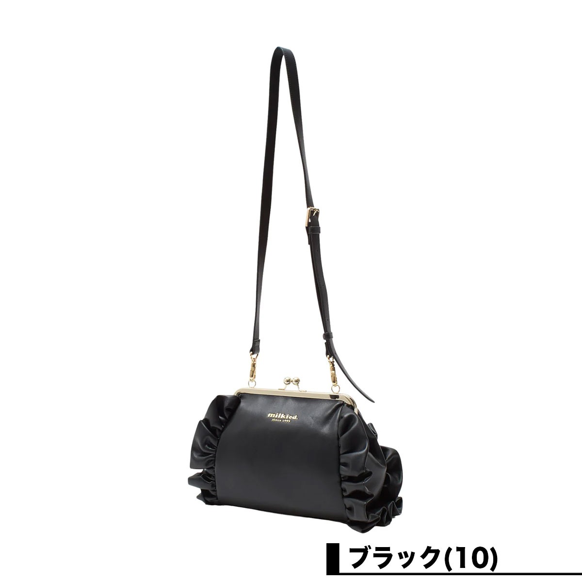 MILKFED.  | KISS LOCK RUFFLE BAG��103261053007��
