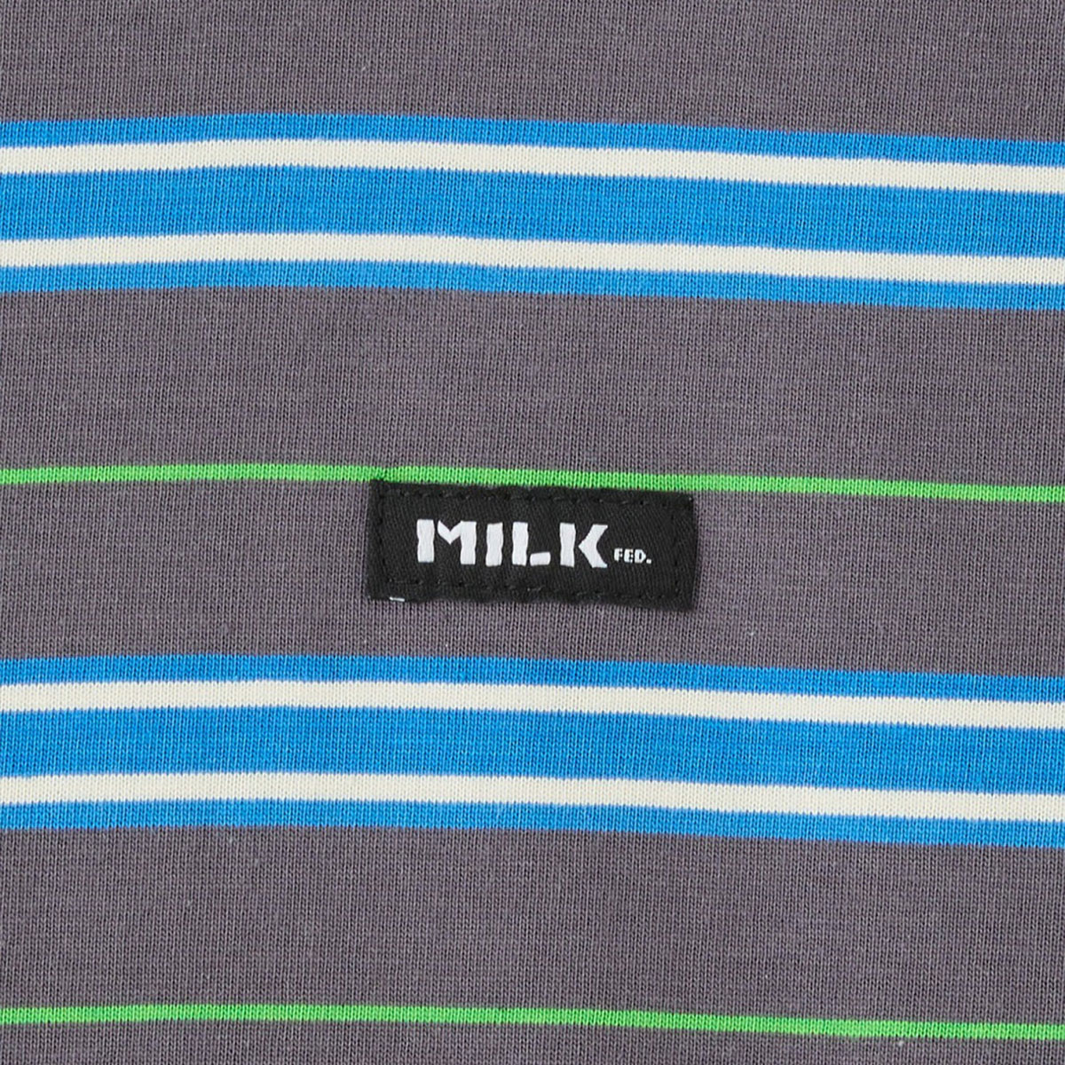 �ߥ륯�ե��� ��ǥ����� ����T ĹµT����� �ȥåץ� �ܡ����� ���ȥ饤�� �쥤�䡼���� ��2�� �͵��֥��� MILKFED. ���� | LAYERED LOOK STRIPED TOP��103254013005��