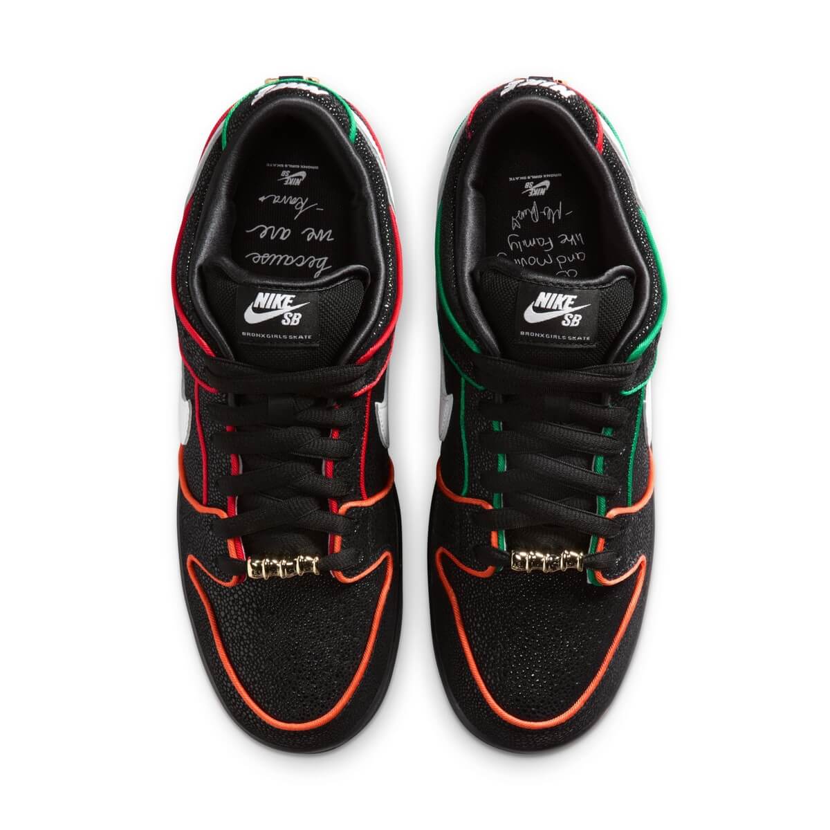 NIKE SB | Bronx Girls Skate �� DUNK LOW PRO QS "Black/Challenge Red"��HV1664-001��