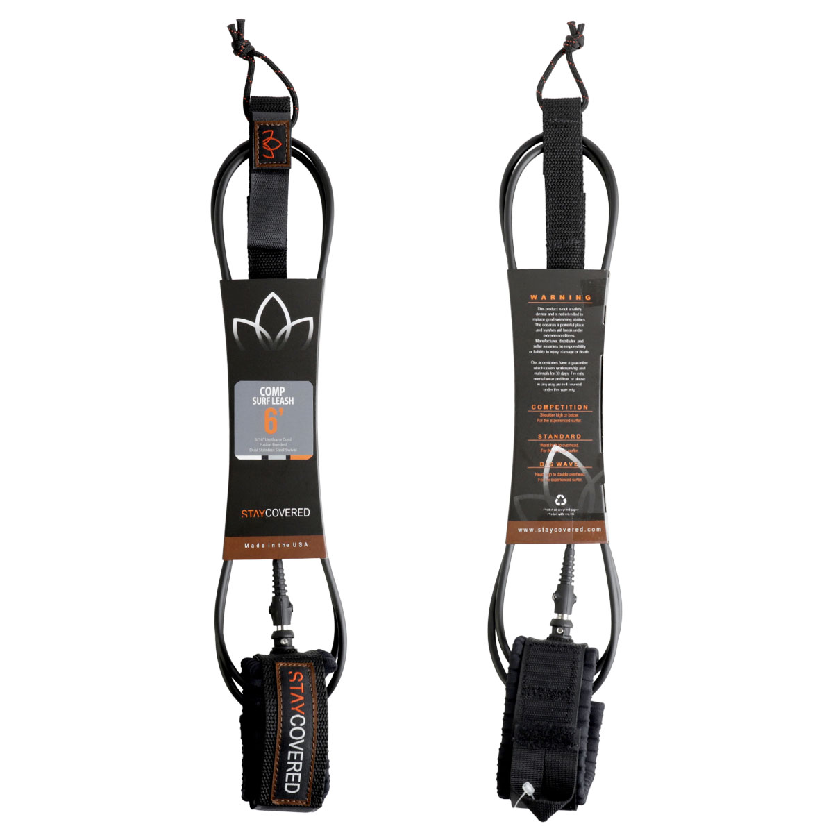 STAYCOVERD ���ƥ����С��� �꡼���女���� ����� 6 �꡼���� ­���� 6�ե����� 6ft �����եܡ��� �����ե��� ���硼�ȥܡ��� �� �ޥåȥ֥�å� USA�� �͵��֥��� | LEASH Comp ��COMP��