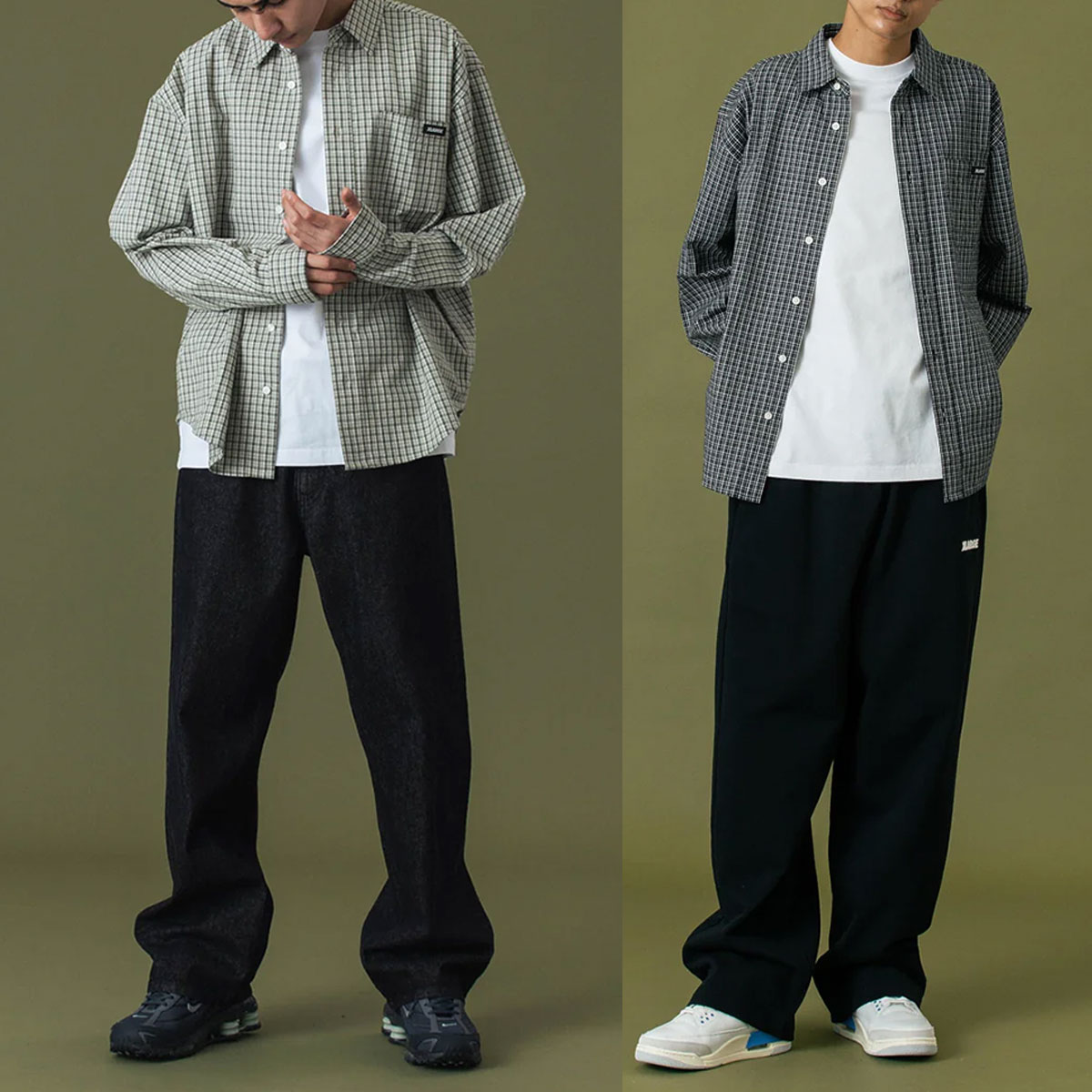 ��30%OFF ������ۥ������ȥ�顼�� ��� Ĺµ����� �ȥåץ� �����å������ ����ץ� ��� ��2�� M L ���ȥ꡼�� �͵��֥��� XLARGE ���� 2025 ���� | PLAID L/S SHIRT��101253014003��