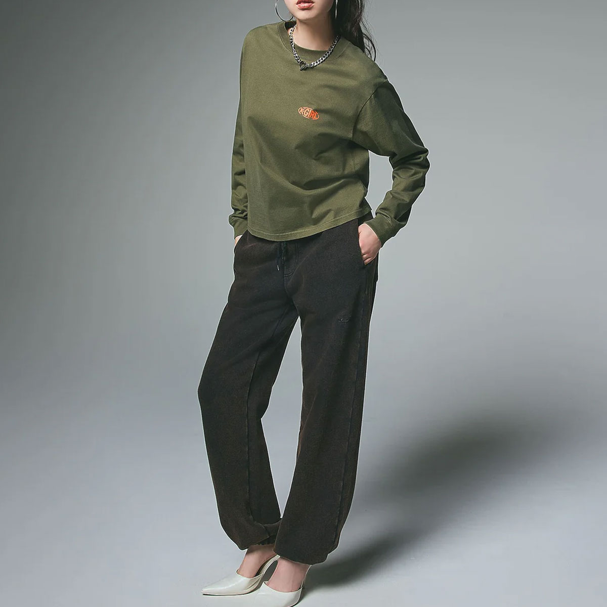 ��30%OFF ���ꥢ��󥹥�����ۥ��å��������� ��ǥ����� ����T ĹµT����� �����Х���� ��3�� M L ���ȥ꡼�ȿ͵��֥��� X-GIRL 2025 ���� | COLLAPSE OVAL LOGO L/S TEE��105253011003��