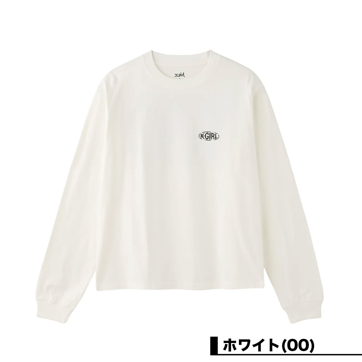 ��30%OFF ���ꥢ��󥹥�����ۥ��å��������� ��ǥ����� ����T ĹµT����� �����Х���� ��3�� M L ���ȥ꡼�ȿ͵��֥��� X-GIRL 2025 ���� | COLLAPSE OVAL LOGO L/S TEE��105253011003��
