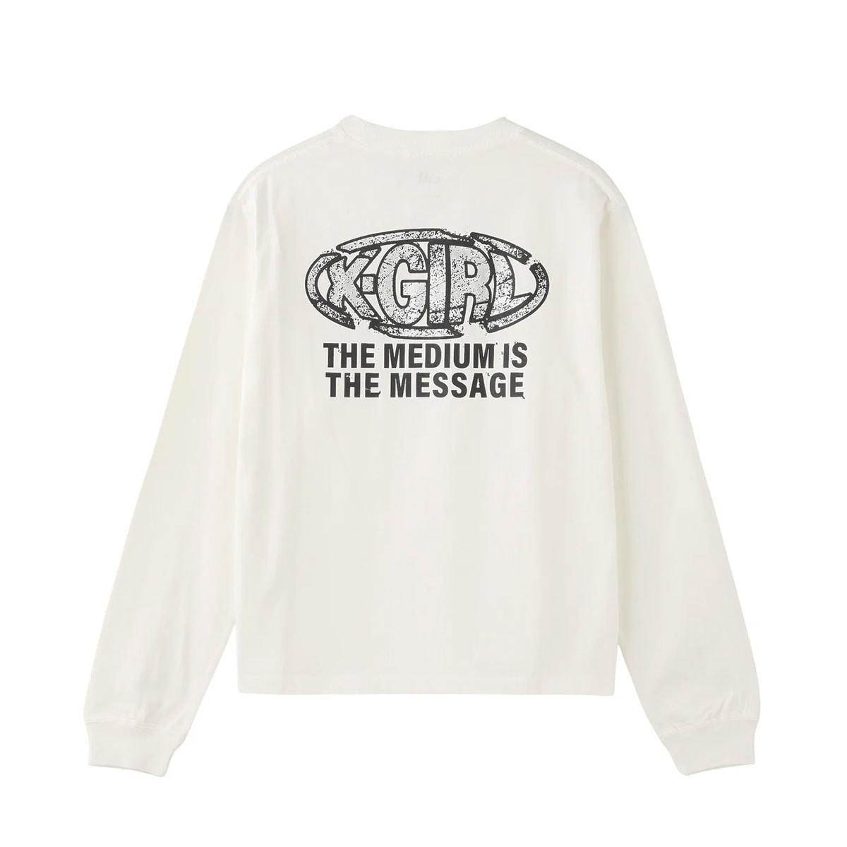 ��30%OFF ���ꥢ��󥹥�����ۥ��å��������� ��ǥ����� ����T ĹµT����� �����Х���� ��3�� M L ���ȥ꡼�ȿ͵��֥��� X-GIRL 2025 ���� | COLLAPSE OVAL LOGO L/S TEE��105253011003��