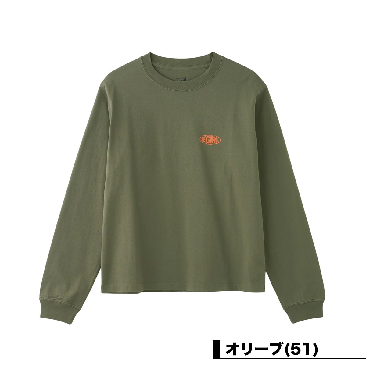 ��30%OFF ���ꥢ��󥹥�����ۥ��å��������� ��ǥ����� ����T ĹµT����� �����Х���� ��3�� M L ���ȥ꡼�ȿ͵��֥��� X-GIRL 2025 ���� | COLLAPSE OVAL LOGO L/S TEE��105253011003��