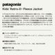 Patagonia �ѥ����˥� ��ȥ�x ���å� ��ǥ����� ���饷�å� ��ȥ�X  dark natural dnat �������� �ե꡼�����㥱�å� �����ȥɥ� �͵��֥��� ���� ���� | Kids' Retro-X Fleece Jacket��65626��(JACK����������)