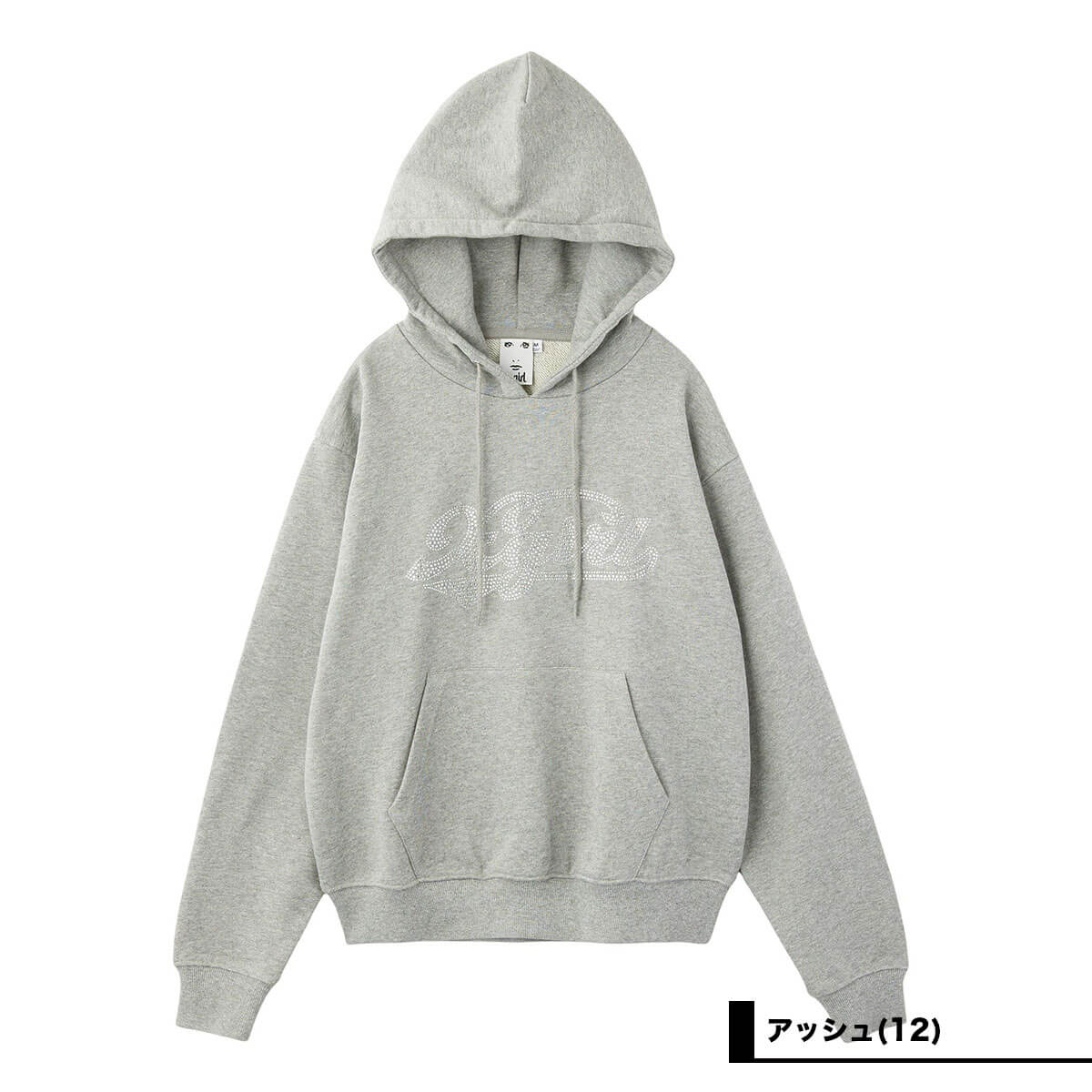 ��30%OFF ���ꥢ��󥹥�����ۥ��å��������� ��ǥ����� �ѡ����� xgirl �饤�󥹥ȡ��� ���� �ץ륪���С��ѡ����� �ȥåץ� ���ȥ꡼�ȿ͵��֥��� X-girl  | RHINESTONE CURSIVE LOGO SWEAT HOODIE��105254012008��