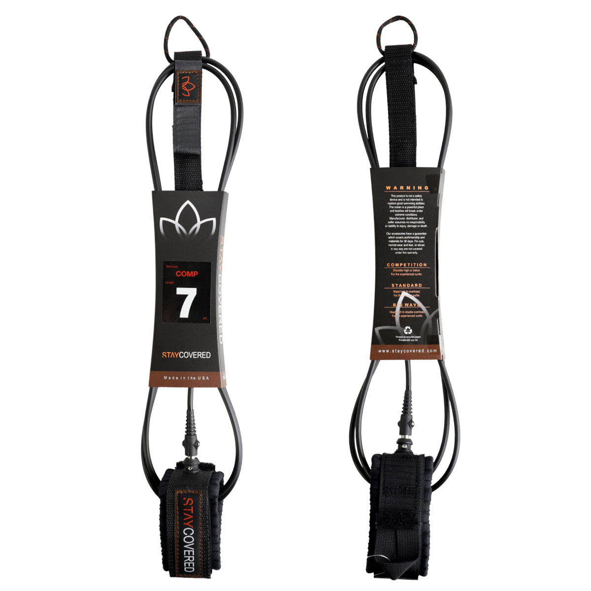 STAY COVERED | STAYCOVERD COMP SURF LEASH 7.0ft