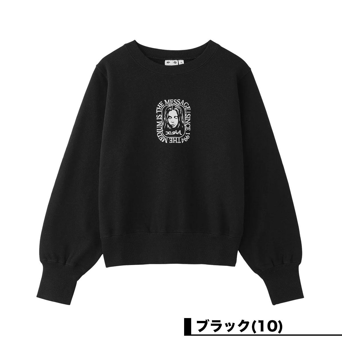 ��30%OFF ���ꥢ��󥹥�����ۥ��å��������� ��ǥ����� �������å� �ȥ졼�ʡ� ���硼�Ⱦ� �ե��������� ��2�� S M ���ȥ꡼�ȿ͵��֥��� X-GIRL 2025 ���� | FACE ROUNDED SQUARE SWEAT TOP��105253012002��