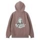 X-GIRL  | BRUSHED COLLAGE GRAPHIC FACE PATCH ZIP UP SWEAT HOODIE��105263012009��