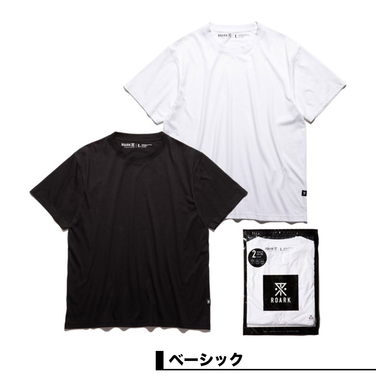 �������� ��Х��Х� ��� ȾµT����� 2�祻�å� ̵�� ����ץ� ��� ���� �ɽ� ��2�� M L �͵� �֥��� ROARK REVIVAL | REUSE 2PACK TEE��RTJPK1000��