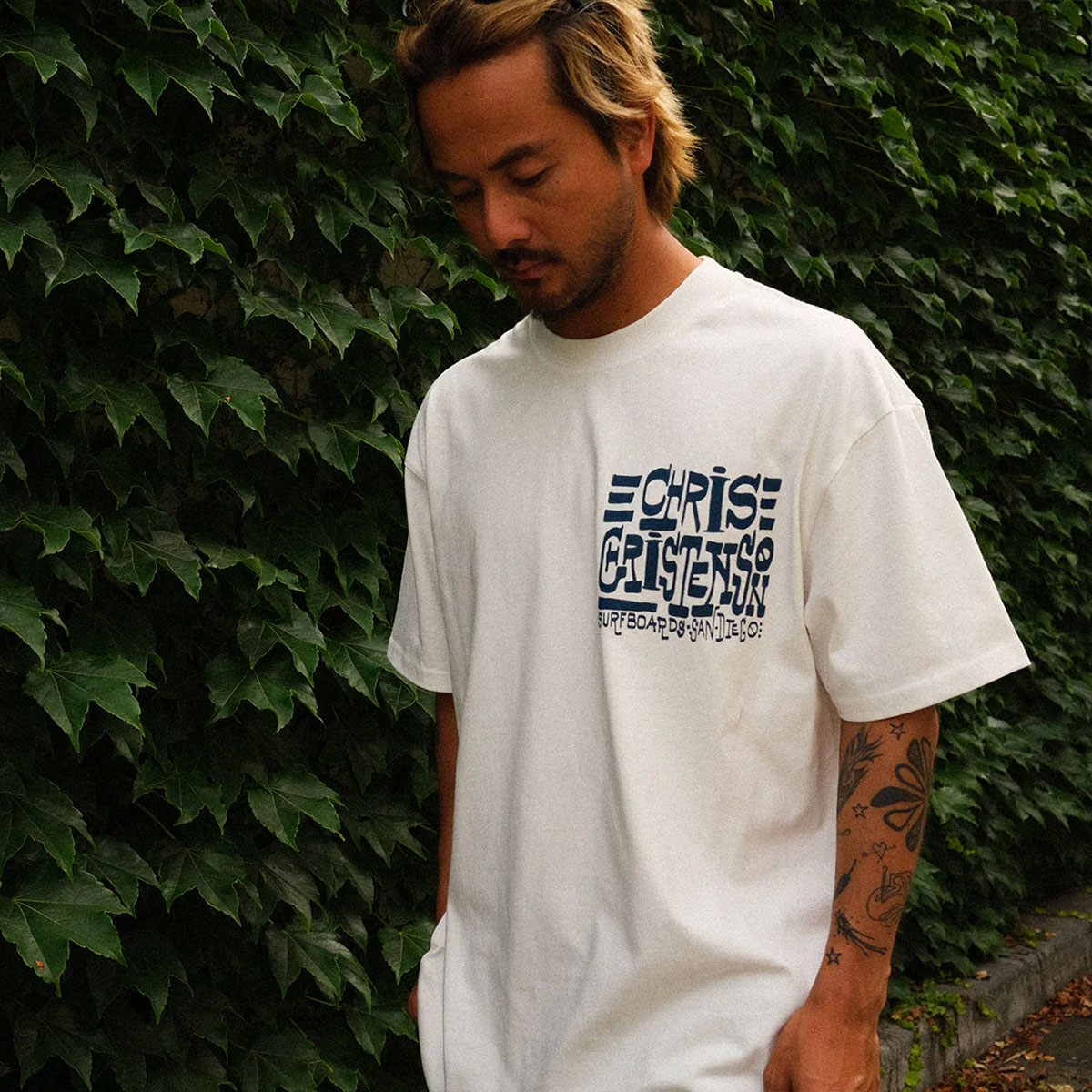 ���ꥹ�ƥ󥽥� �� �����顼 ����� ���ܸ��� ȾµT����� ���  M L XL �ȥåץ� �����ե��� �͵� �֥��� | Christenson X Tyler Warren Japan Limited Tee��CC2000008��