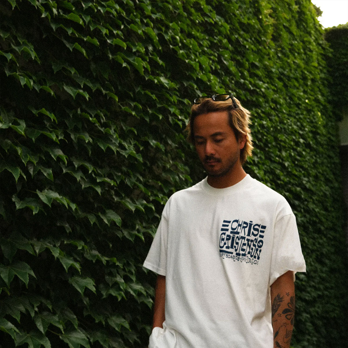 ���ꥹ�ƥ󥽥� �� �����顼 ����� ���ܸ��� ȾµT����� ���  M L XL �ȥåץ� �����ե��� �͵� �֥��� | Christenson X Tyler Warren Japan Limited Tee��CC2000008��