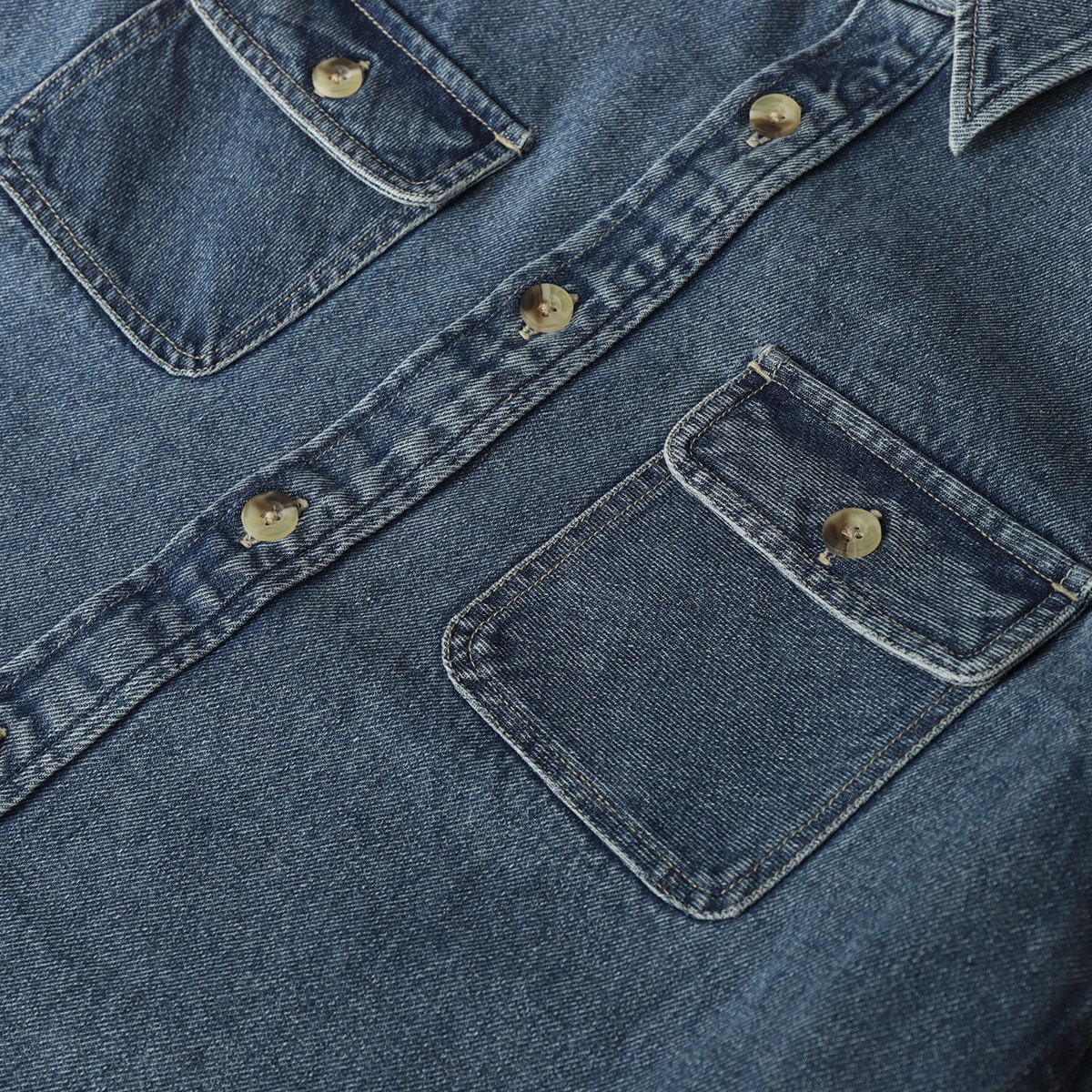 FIVE BROTHER �ե����֥֥饶�� �ǥ˥ॷ��� ��� ��ǥ����� M L �͵��֥��� ���� ���� 2025 | DENIM SHIRT��152440��