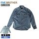 FIVE BROTHER �ե����֥֥饶�� �ǥ˥ॷ��� ��� ��ǥ����� M L �͵��֥��� ���� ���� 2025 | DENIM SHIRT��152440��