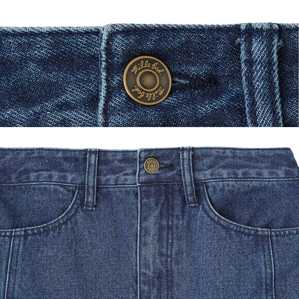MILKFED. | PANELED POCKET DENIM MINI SKIRT��103262032002��