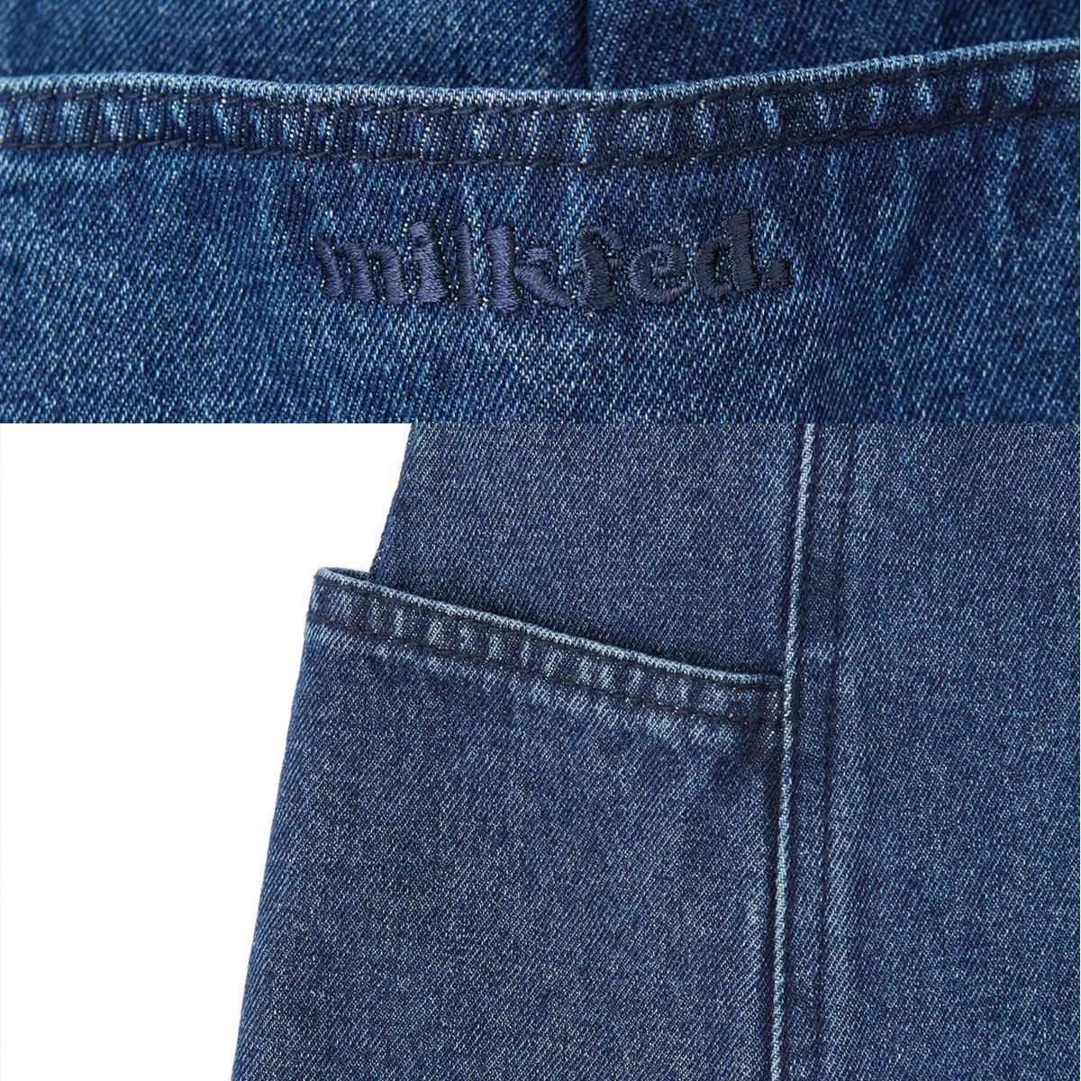 MILKFED. | PANELED POCKET DENIM MINI SKIRT��103262032002��