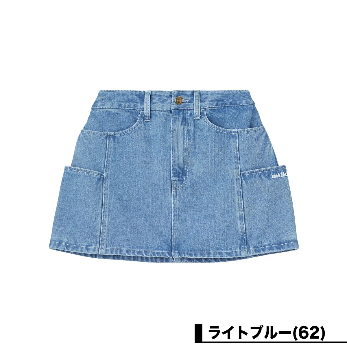 MILKFED. | PANELED POCKET DENIM MINI SKIRT��103262032002��