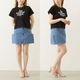 MILKFED. | PANELED POCKET DENIM MINI SKIRT��103262032002��