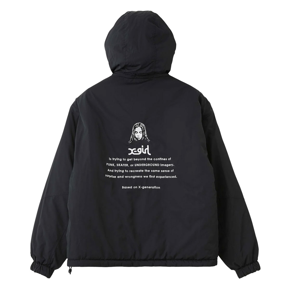 X-GIRL  | FACE EMBROIDERED PATCH REVERSIBLE JACKET��105263021003��