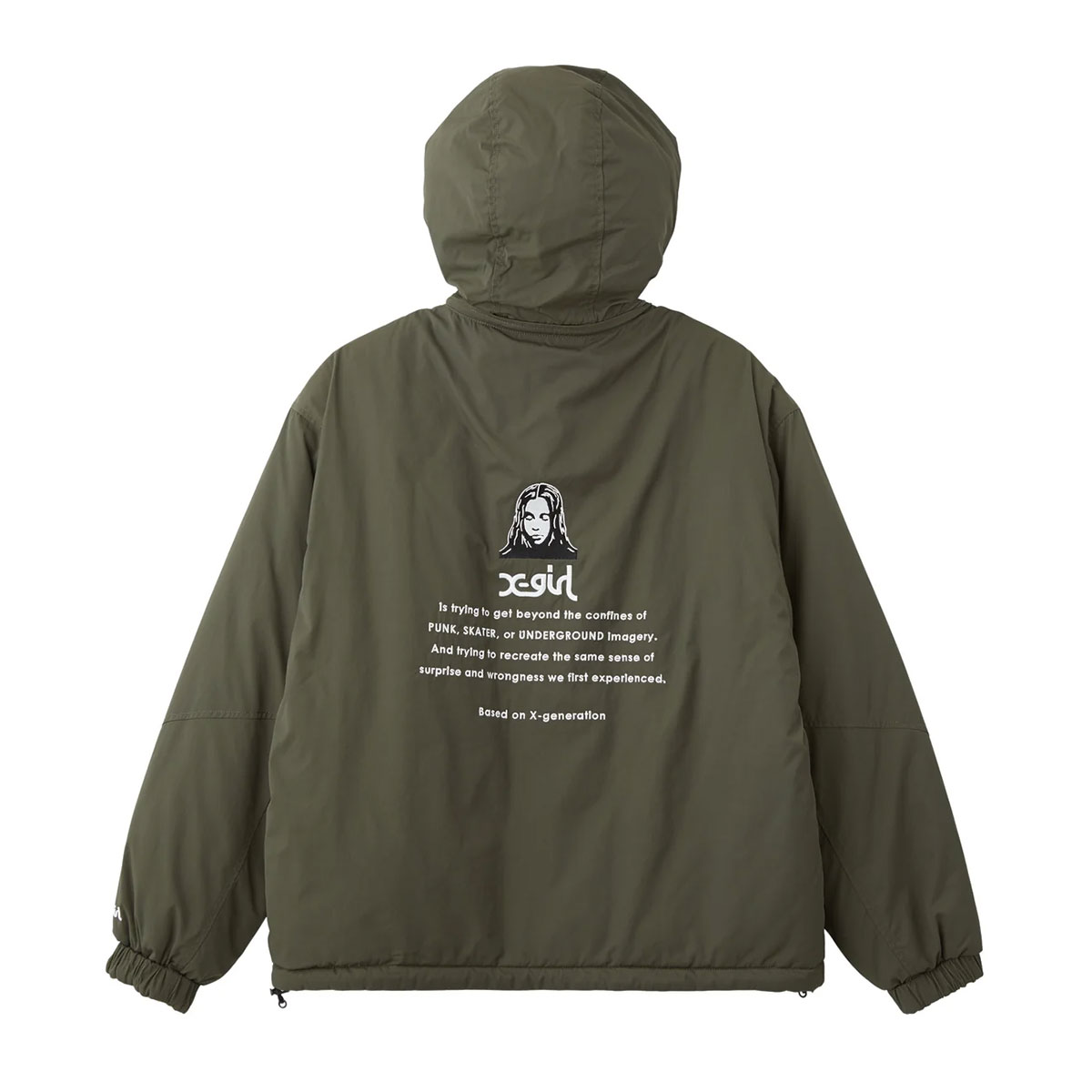 X-GIRL  | FACE EMBROIDERED PATCH REVERSIBLE JACKET��105263021003��