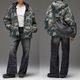 X-GIRL  | FACE EMBROIDERED PATCH REVERSIBLE JACKET��105263021003��