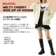 MILKFED. | MELTY CHERRY WIDE ZIP UP HOODIE��103261012009��