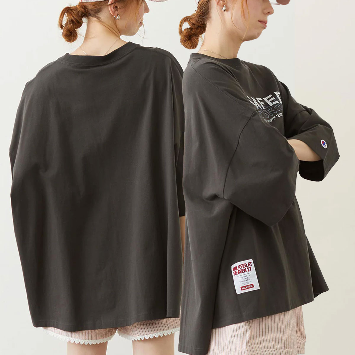 MILKFED. | MILKFED.��CHAMPION LAYER LOGO BIG TEE��103262011001��