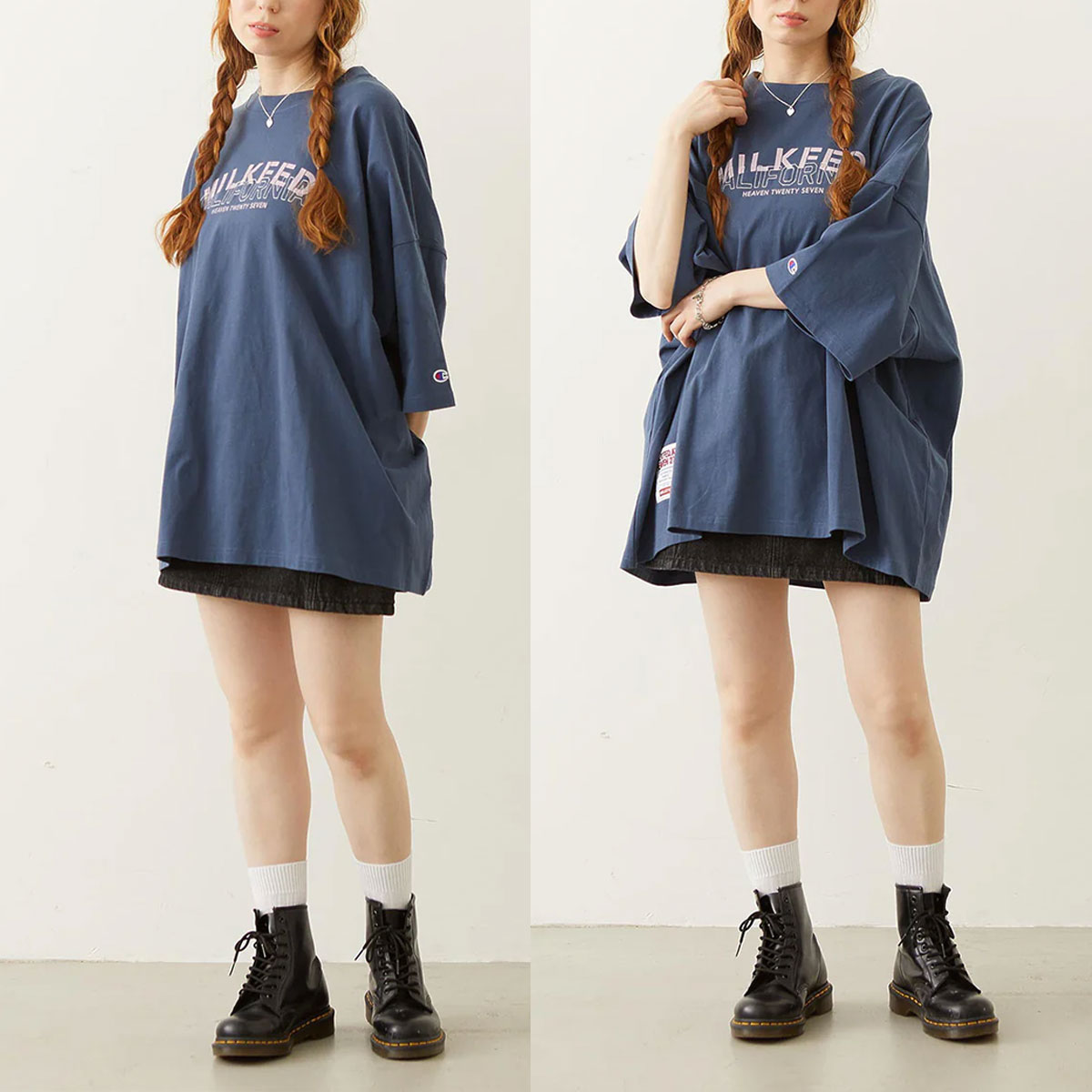 MILKFED. | MILKFED.��CHAMPION LAYER LOGO BIG TEE��103262011001��