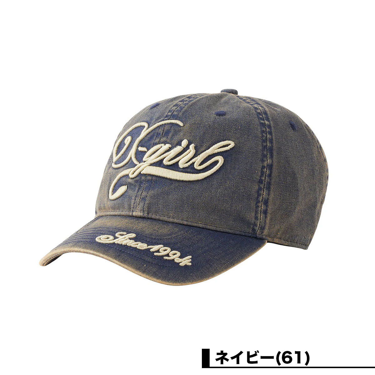 ���å��������� ��ǥ����� �ǥ˥७��å� 6�ѥͥ� ���� �ɽ� ��2�� ���ȥ꡼�ȿ͵��֥��� X-GIRL 2025 ���� | EMBROIDERED LOGO FADED 6PANEL CAP��105253051006��