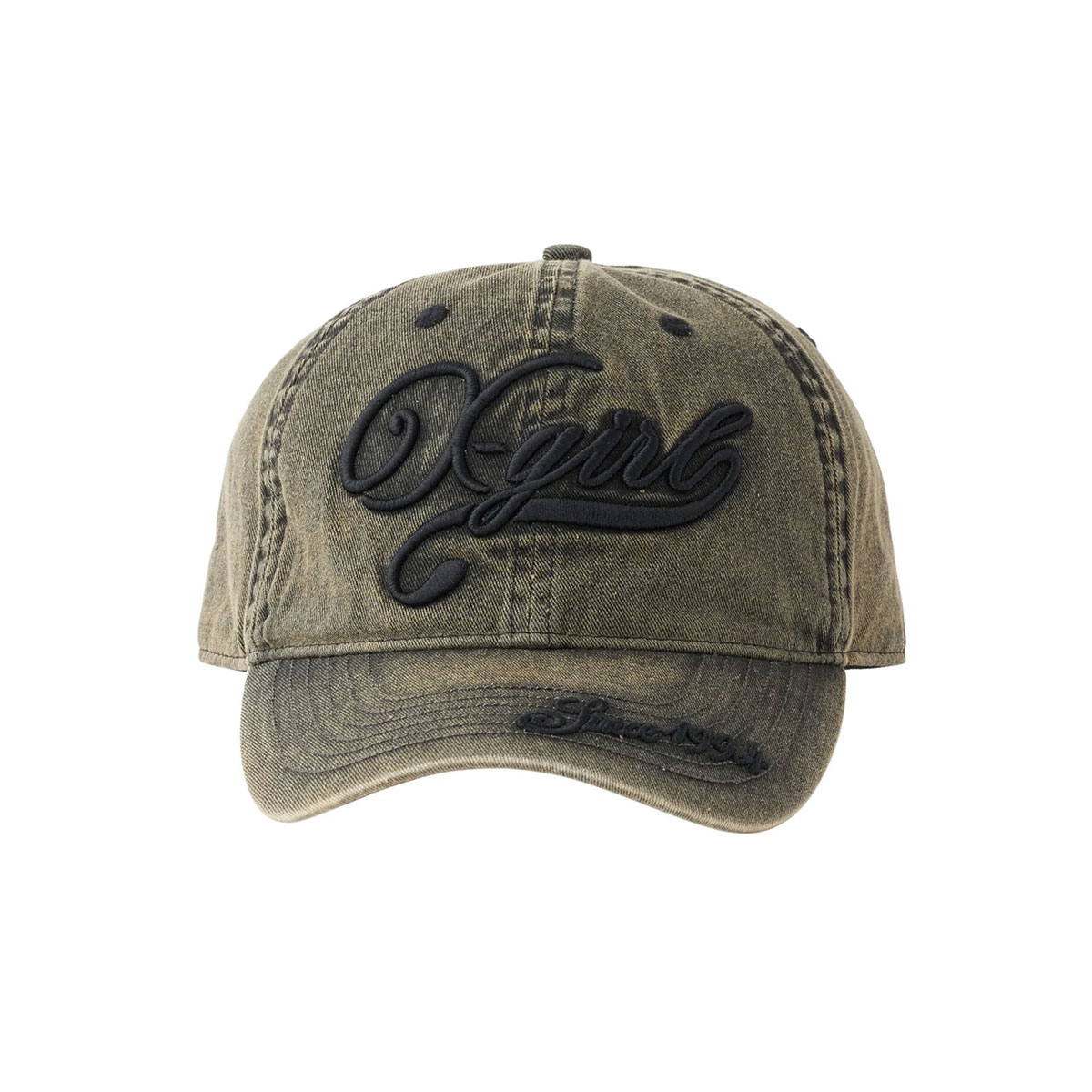 ���å��������� ��ǥ����� �ǥ˥७��å� 6�ѥͥ� ���� �ɽ� ��2�� ���ȥ꡼�ȿ͵��֥��� X-GIRL 2025 ���� | EMBROIDERED LOGO FADED 6PANEL CAP��105253051006��