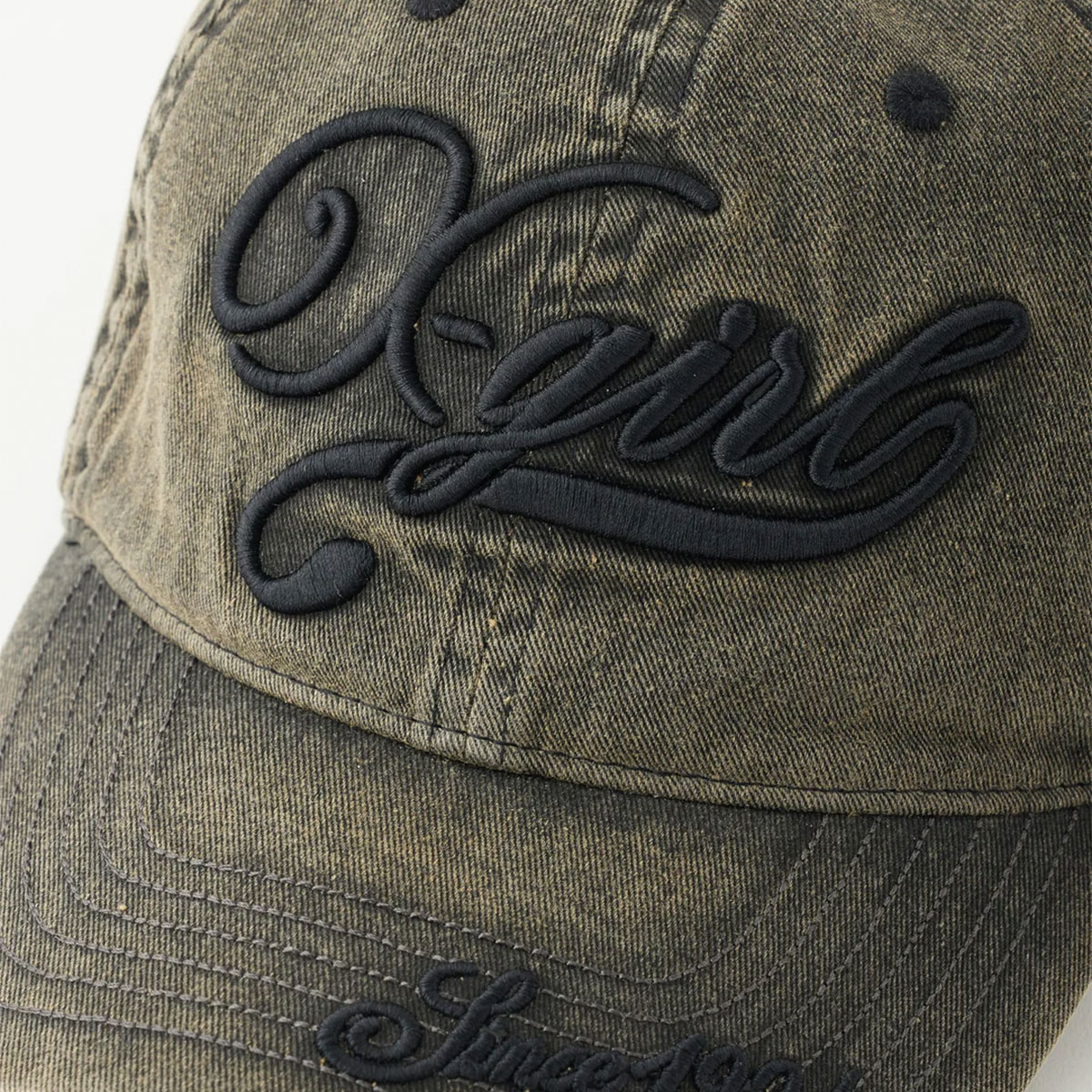 ���å��������� ��ǥ����� �ǥ˥७��å� 6�ѥͥ� ���� �ɽ� ��2�� ���ȥ꡼�ȿ͵��֥��� X-GIRL 2025 ���� | EMBROIDERED LOGO FADED 6PANEL CAP��105253051006��