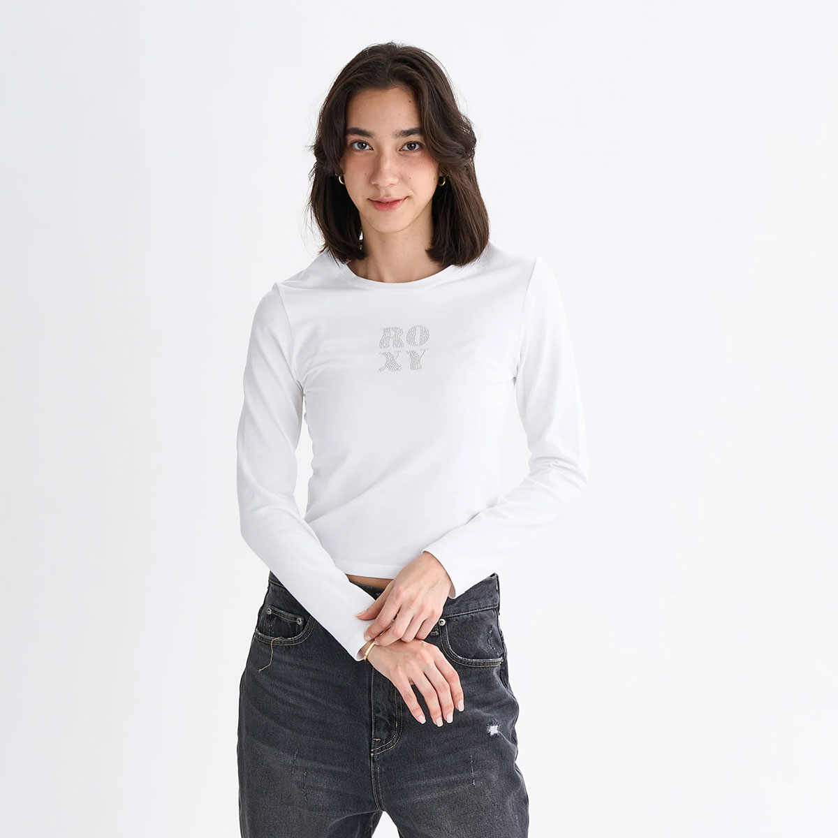 ��30%OFF �������ROXY �������� ��ǥ�����  ����T ĹµT����� �ȥåץ� ���� �饤�󥹥ȡ��� ����ץ� ��2�� S M L�����ե��� �͵� �֥��� | SPARKLY��RLT254035��