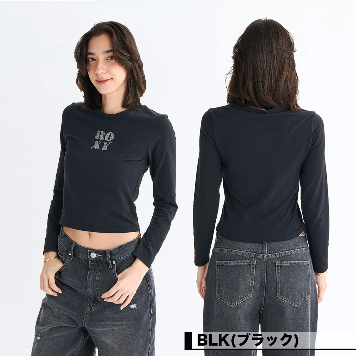 ��30%OFF �������ROXY �������� ��ǥ�����  ����T ĹµT����� �ȥåץ� ���� �饤�󥹥ȡ��� ����ץ� ��2�� S M L�����ե��� �͵� �֥��� | SPARKLY��RLT254035��