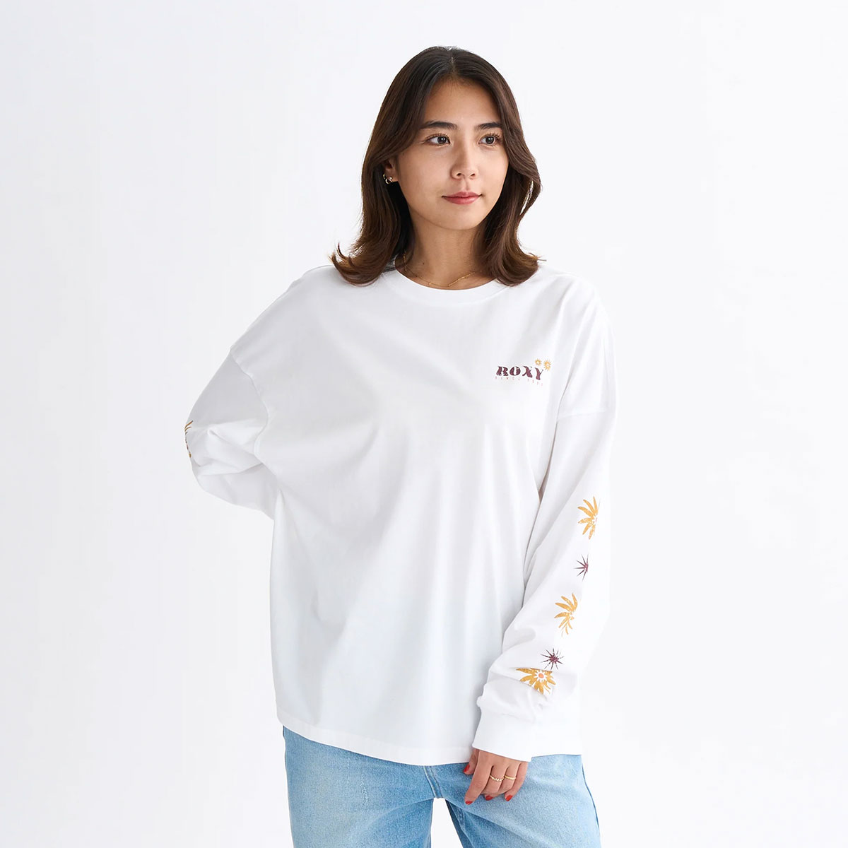 ��30%OFF �������ROXY �������� ��ǥ�����  ����T ĹµT����� �ȥåץ� �Хå��ץ��� �ե� �� ��3�� S M L�����ե��� �͵� �֥��� | BELLIS L/S TEE��RLT254033��