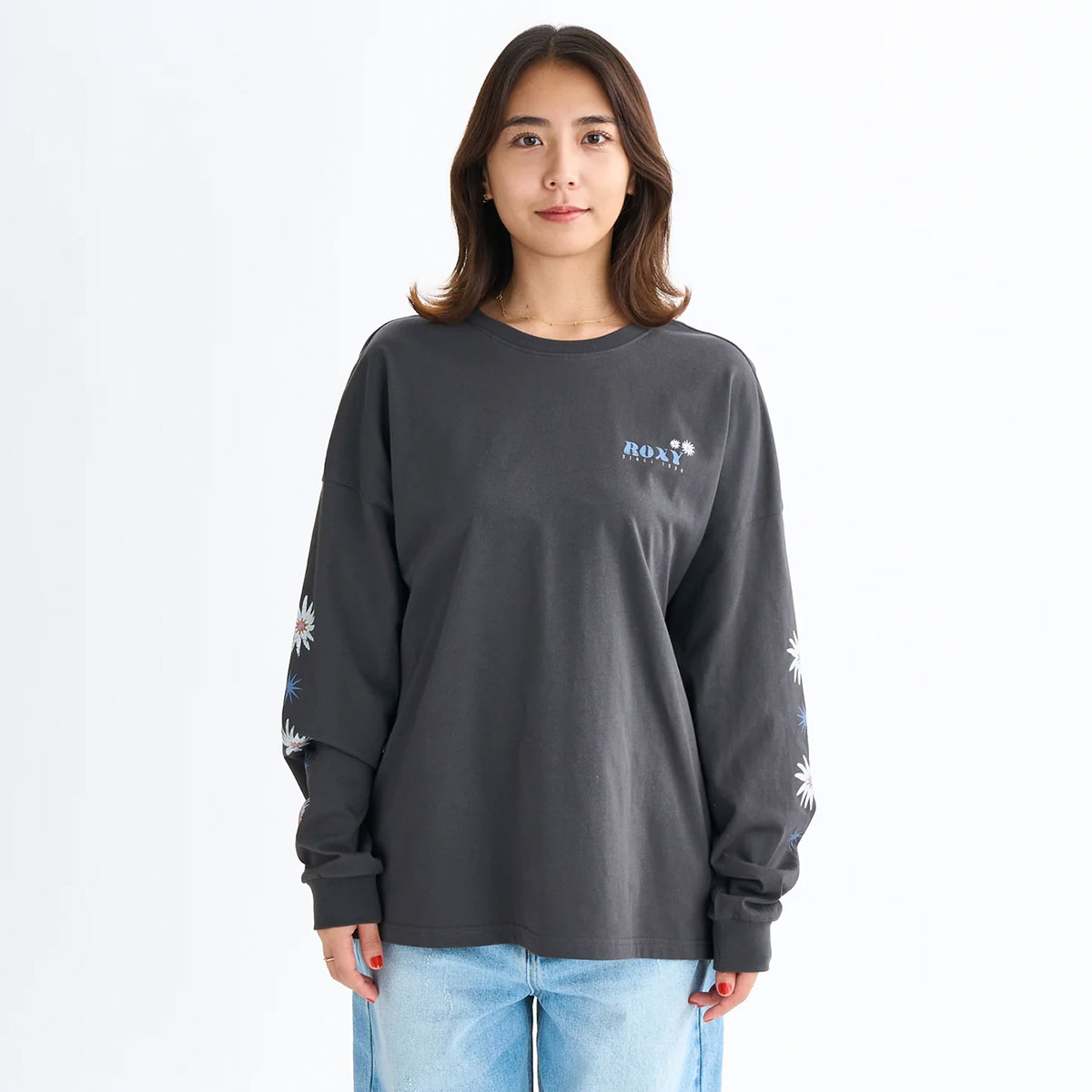 ��30%OFF �������ROXY �������� ��ǥ�����  ����T ĹµT����� �ȥåץ� �Хå��ץ��� �ե� �� ��3�� S M L�����ե��� �͵� �֥��� | BELLIS L/S TEE��RLT254033��