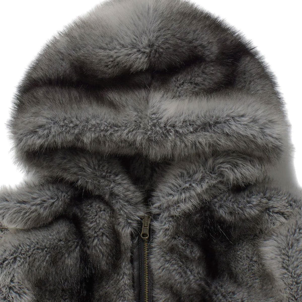 ���å��������� �ե������ե������㥱�å� �ա��� ��2�� M ���ȥ꡼�ȿ͵��֥��� X-GIRL ���� 2025 ���� | LOGO PATCHED FAUX FUR HOODED JACKET��105254021005��