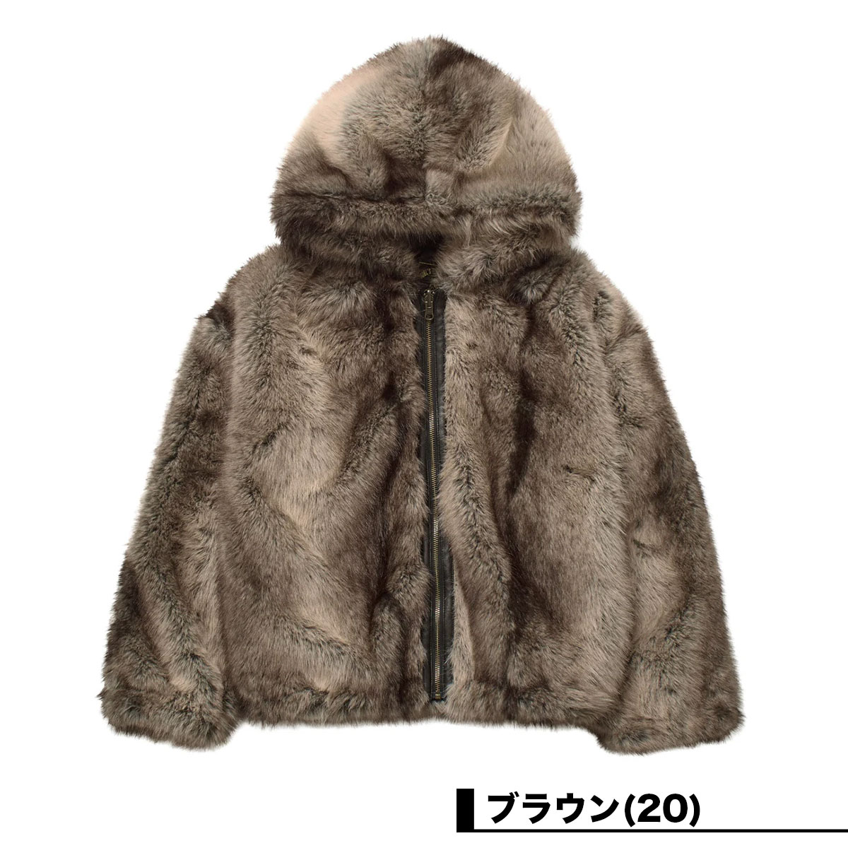 ���å��������� �ե������ե������㥱�å� �ա��� ��2�� M ���ȥ꡼�ȿ͵��֥��� X-GIRL ���� 2025 ���� | LOGO PATCHED FAUX FUR HOODED JACKET��105254021005��