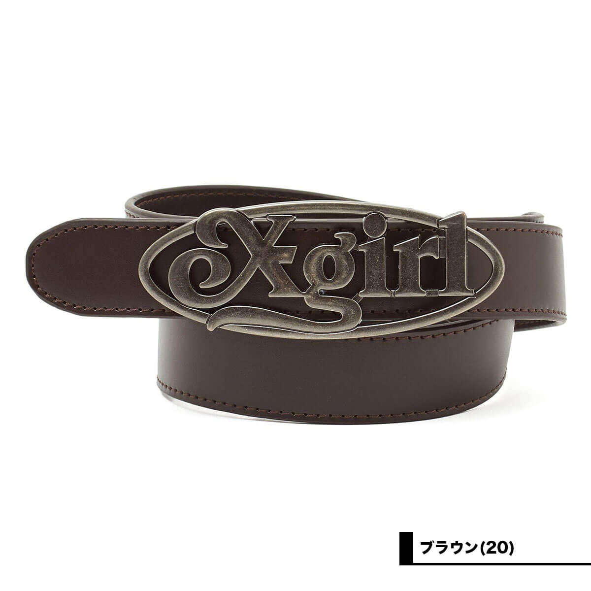 ���å��������� ��ǥ����� xgirl �٥�� �������ȥ٥�� �Хå��� �����Х���� ���ȥ꡼�ȿ͵��֥��� X-girl 2026 ���� | OVAL LOGO CLASP FAUX LEATHER BELT��105261054016��