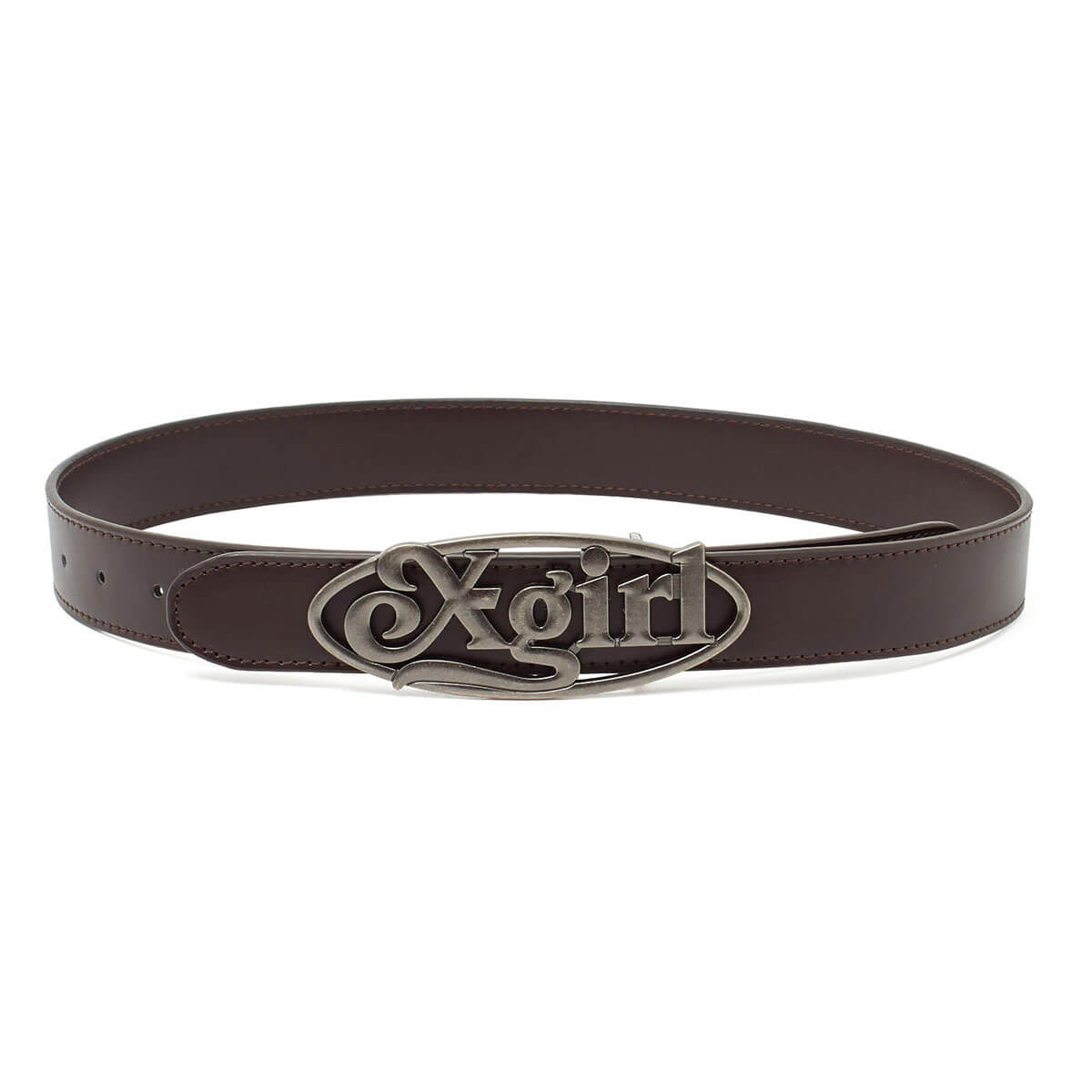 ���å��������� ��ǥ����� xgirl �٥�� �������ȥ٥�� �Хå��� �����Х���� ���ȥ꡼�ȿ͵��֥��� X-girl 2026 ���� | OVAL LOGO CLASP FAUX LEATHER BELT��105261054016��