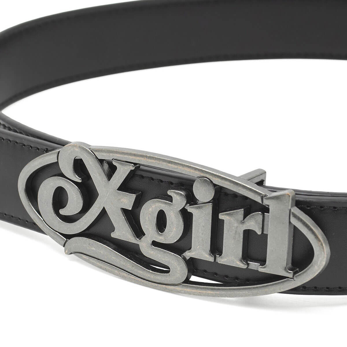���å��������� ��ǥ����� xgirl �٥�� �������ȥ٥�� �Хå��� �����Х���� ���ȥ꡼�ȿ͵��֥��� X-girl 2026 ���� | OVAL LOGO CLASP FAUX LEATHER BELT��105261054016��