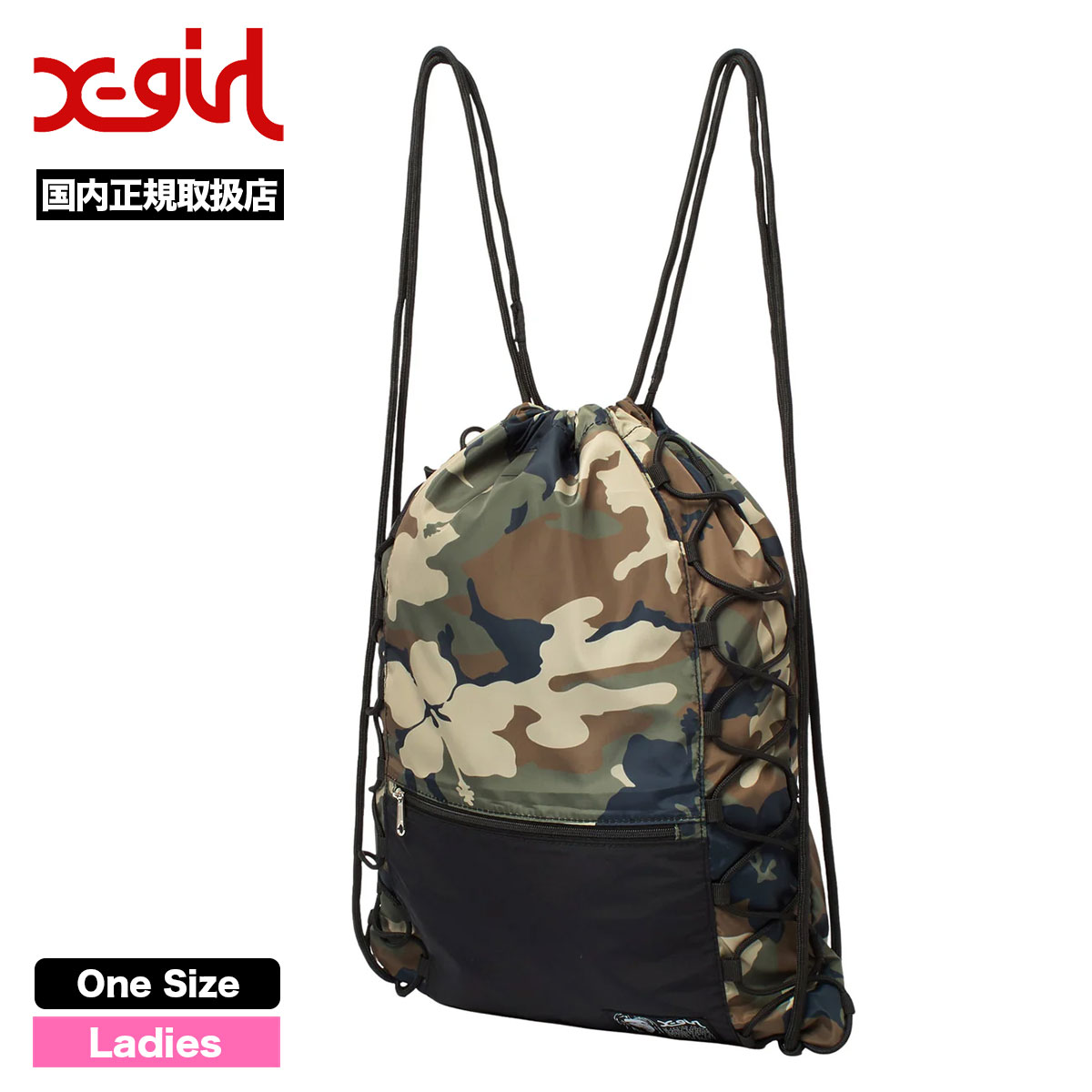 X-girl | FACE LABEL KNAPSACK��105262053001��