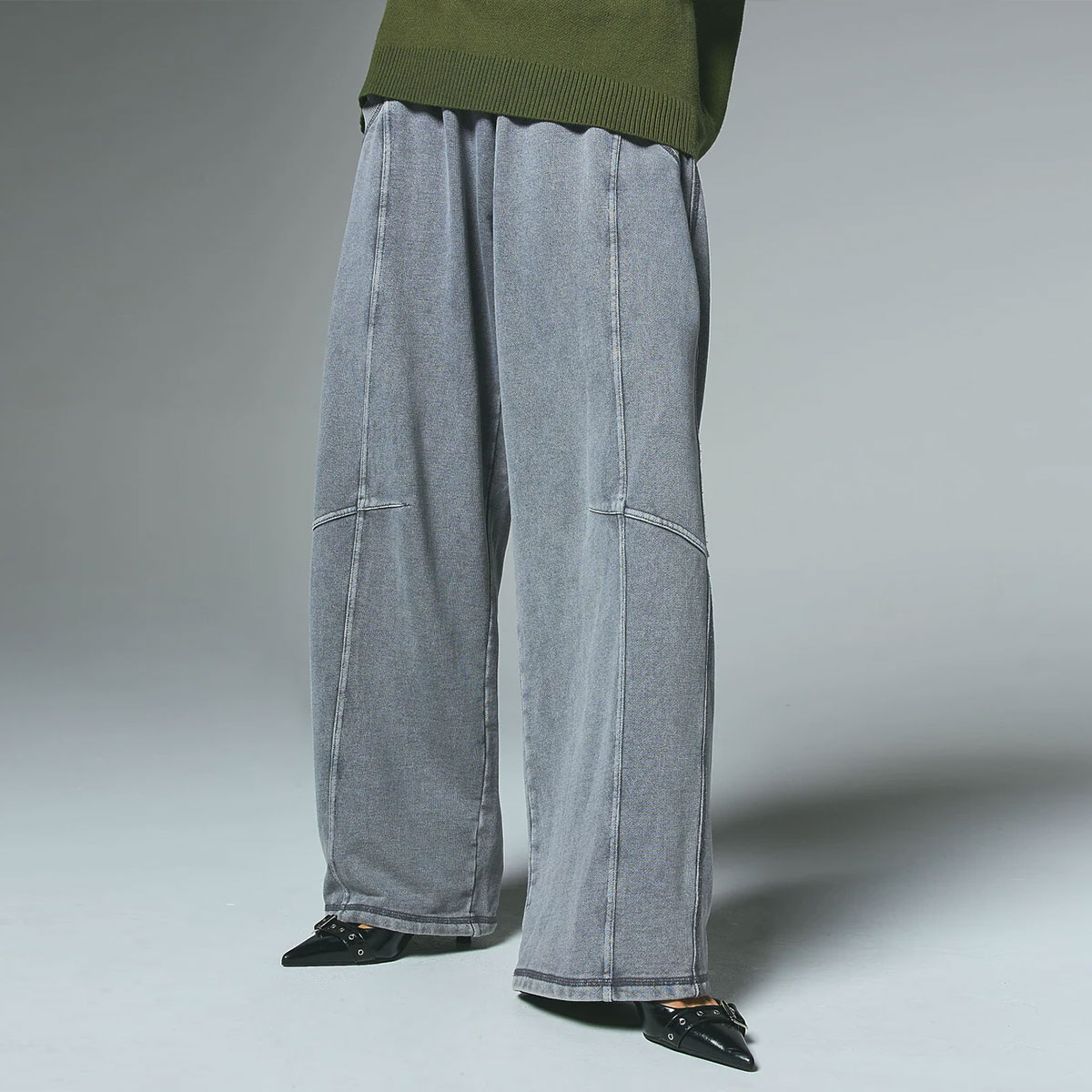 ���å��������� �������åȥѥ�� �������ȥ��� ���å��� ���졼 M ���ȥ꡼�ȿ͵��֥��� X-GIRL ���� 2025 ���� | BLEACHED SWEAT PANTS��105254031002��