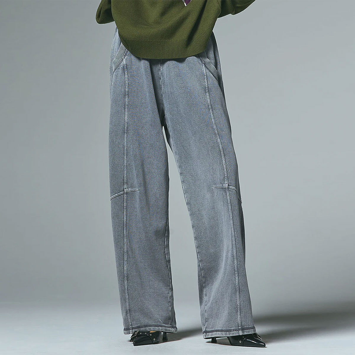 ���å��������� �������åȥѥ�� �������ȥ��� ���å��� ���졼 M ���ȥ꡼�ȿ͵��֥��� X-GIRL ���� 2025 ���� | BLEACHED SWEAT PANTS��105254031002��