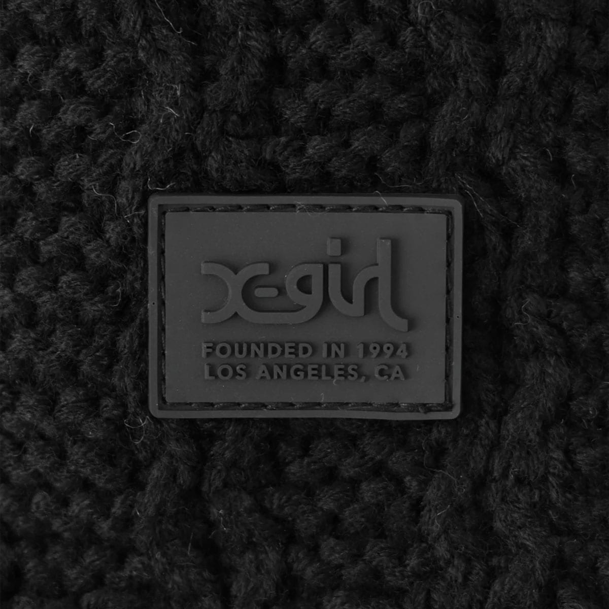 ���å��������� �ޥե顼 �˥åȥ������� �ե�� ��2�� �̶� �̳� �ץ쥼��� ���ȥ꡼�ȿ͵��֥��� X-GIRL ���� 2025 ���� | RUBBER PATCH KNIT SCARF��105254054003��