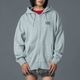 XGIRL |CIRCLE MESSAGE AND FACE ZIP UP SWEAT HOODIE��105261012016��